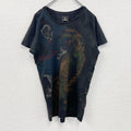 Rockerbox　半袖プリントTシャツ　アニマルT　和柄　黒　ブラック　XSサイズ　古着