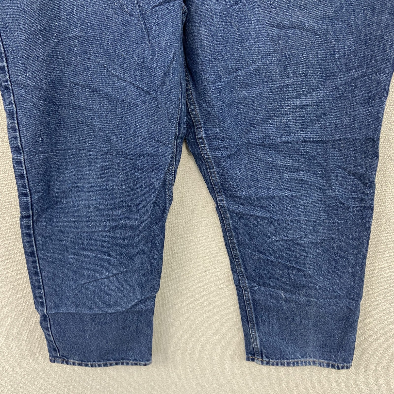 L.L.Bean　エルエルビーン　デニムパンツ/ジーンズ　ジップフライ　革パッチ　インディゴ　W34サイズ　古着
