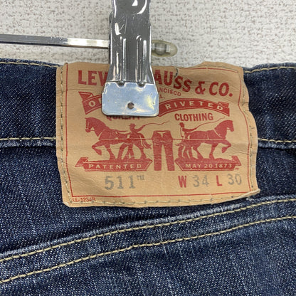 evi’s　リーバイス　511　デニムパンツ/ジーンズ　縦落ち　インディゴ　W34サイズ