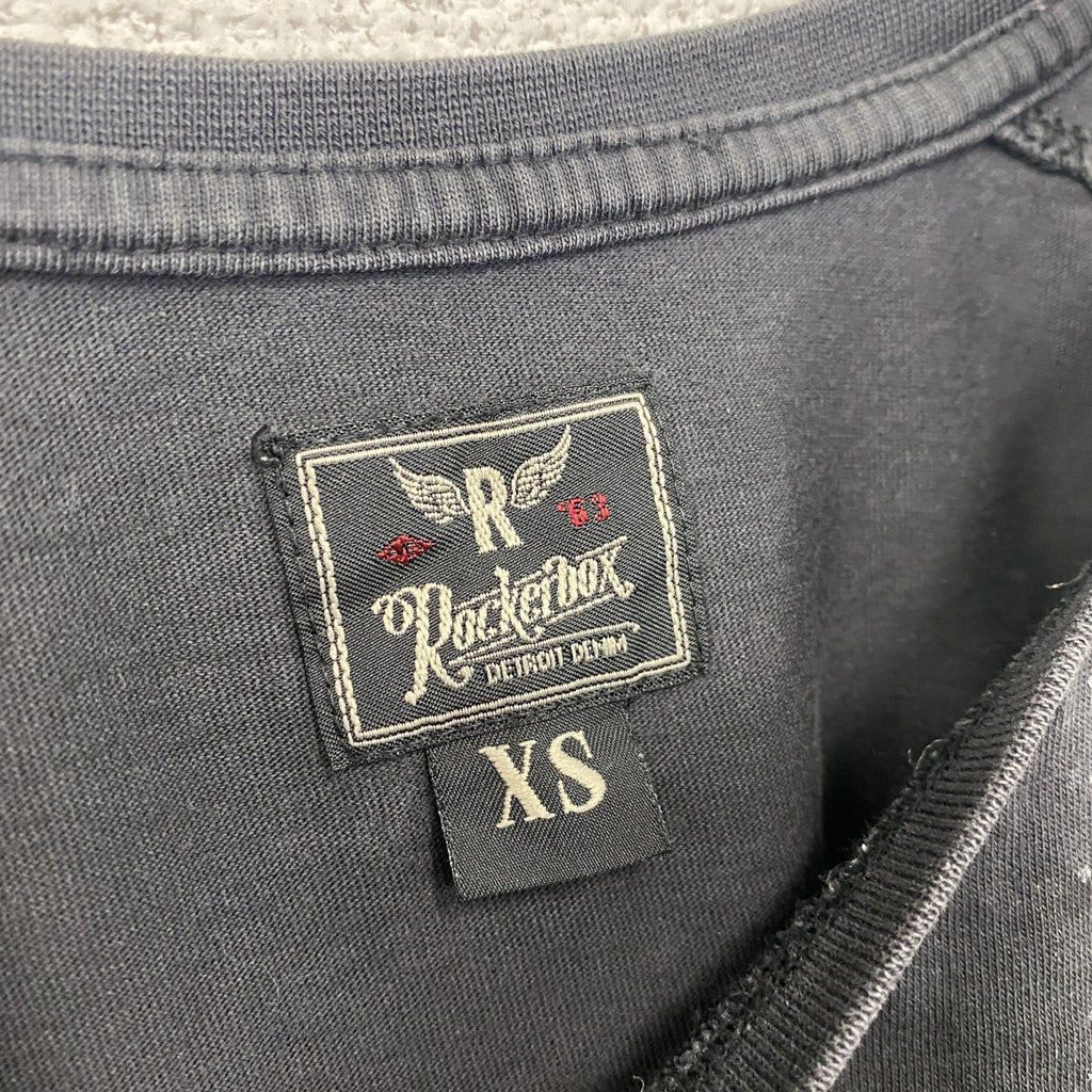 Rockerbox　半袖プリントTシャツ　アニマルT　和柄　黒　ブラック　XSサイズ　古着