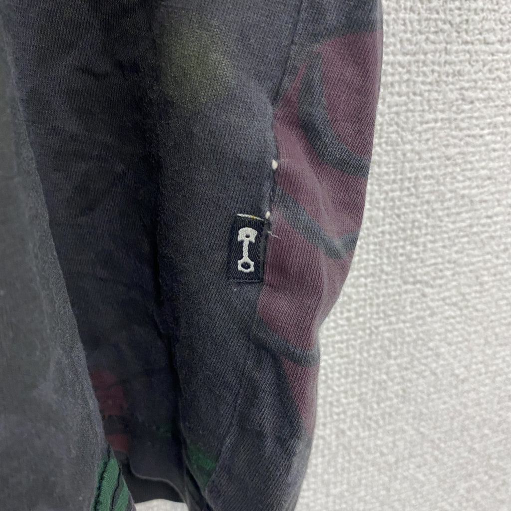 Rockerbox　半袖プリントTシャツ　アニマルT　和柄　黒　ブラック　XSサイズ　古着