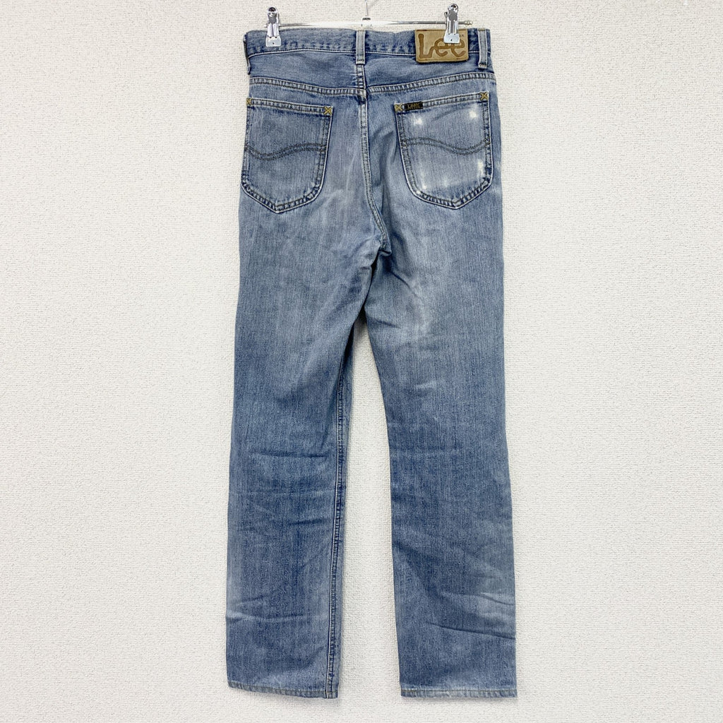 Lee　リー　デニムパンツ/ジーンズ　ジップフライ　縦落ち　インディゴ　W28サイズ メンズ コットン 古着