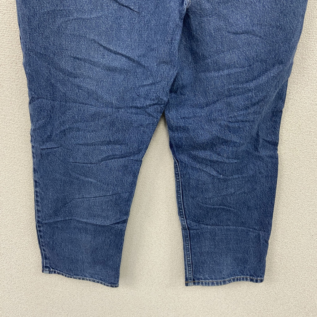 L.L.Bean　エルエルビーン　デニムパンツ/ジーンズ　ジップフライ　革パッチ　インディゴ　W34サイズ　古着