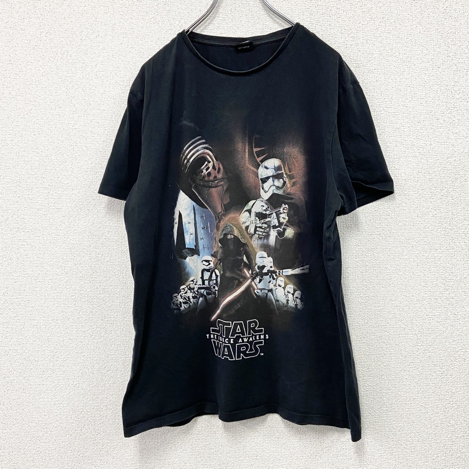 Disney　ディズニー　STAR WARS　スターウォーズ　半袖Tシャツ　ムービーT　黒　ブラック　古着