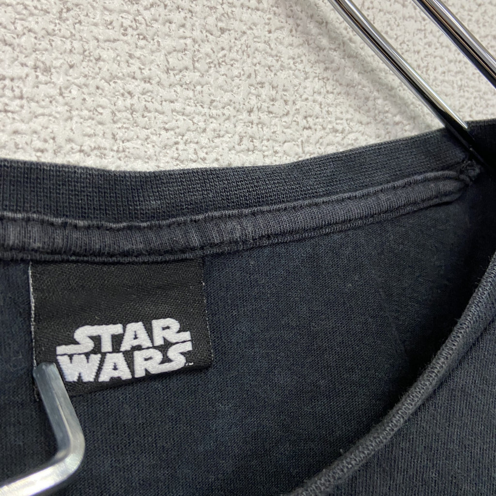 Disney　ディズニー　STAR WARS　スターウォーズ　半袖Tシャツ　ムービーT　黒　ブラック　古着