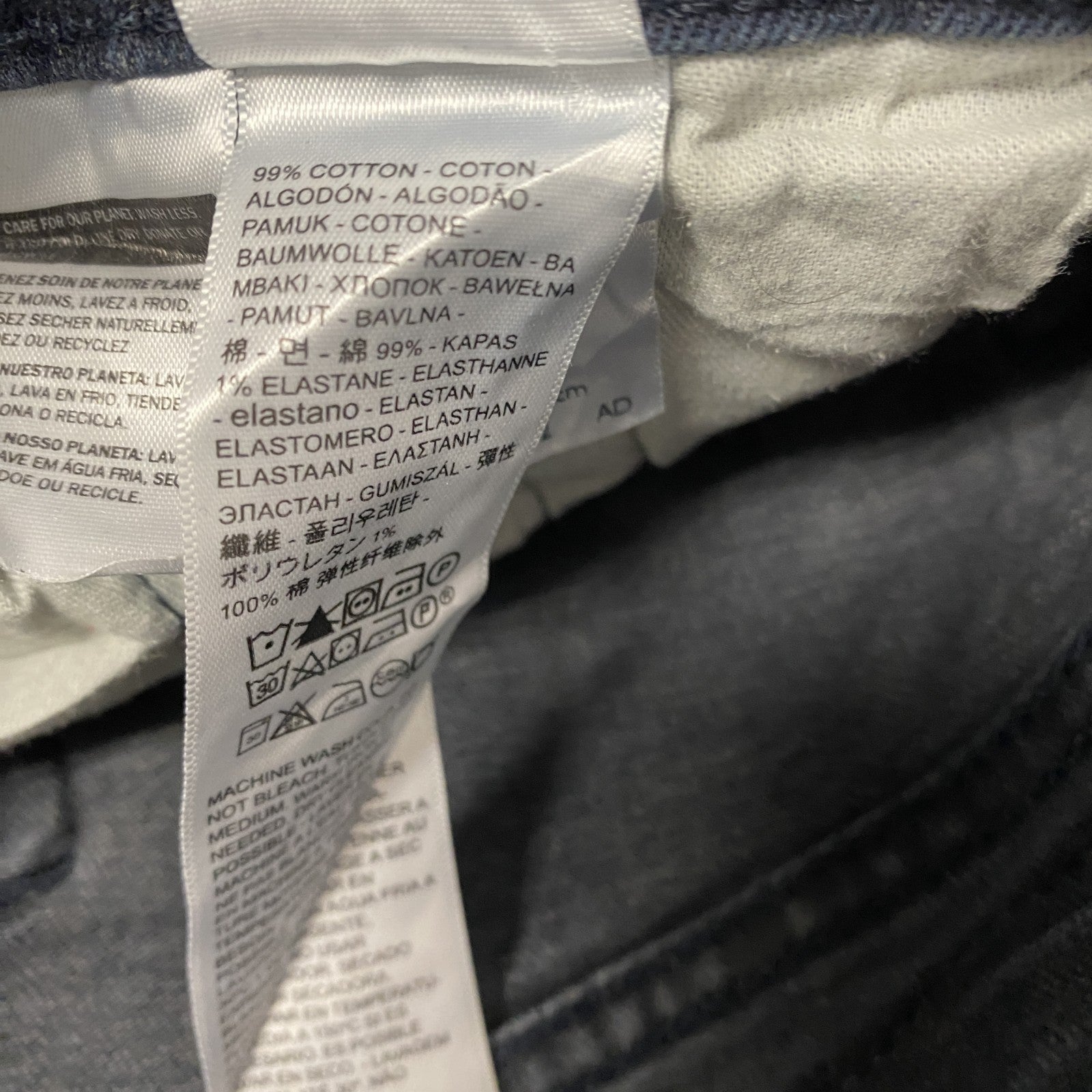 Levi’s　リーバイス　514　デニムパンツ/ジーンズ　縦落ち　ジップフライ　インディゴ　W31サイズ　古着