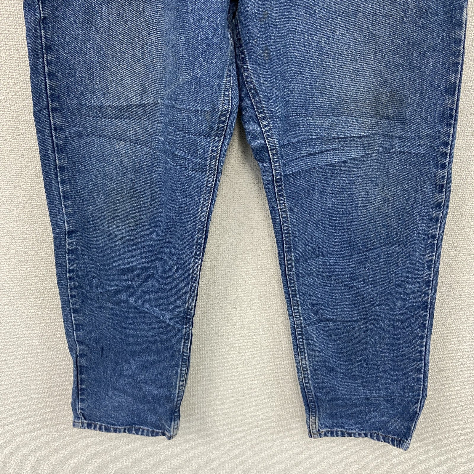 ～00s　L.L.Bean　エルエルビーン　デニムパンツ/ジーンズ　ジップフライ　革パッチ　ヴィンテージ　インディゴ　W34サイズ　古着