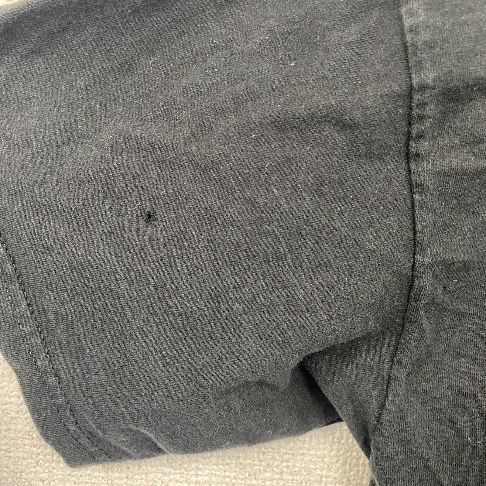 FRUIT OF THE LOOM　フルーツオブザルーム　半袖Tシャツ　SOS　黒　ブラック　Mサイズ　古着