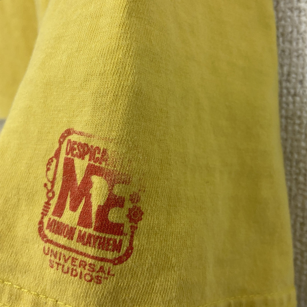 Minions　ミニオンズ　怪盗グルー　半袖Tシャツ　ムービーT　キャラクターT　黄色　イエロー　Lサイズ　古着