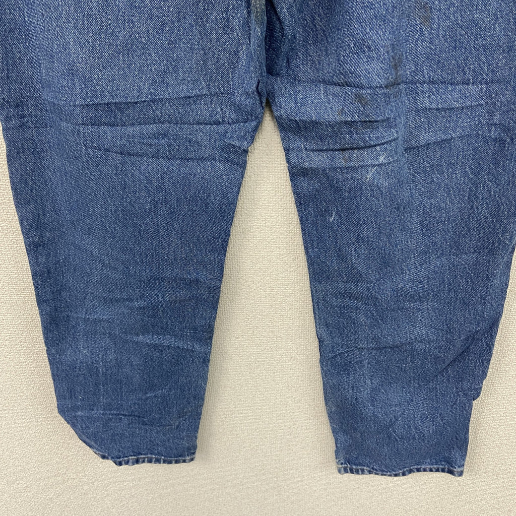 ～00s　L.L.Bean　エルエルビーン　デニムパンツ/ジーンズ　ジップフライ　革パッチ　ヴィンテージ　インディゴ　W34サイズ　古着