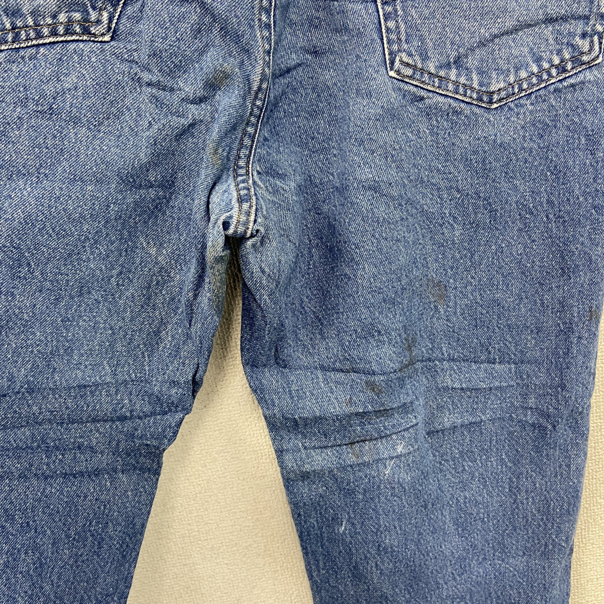 ～00s　L.L.Bean　エルエルビーン　デニムパンツ/ジーンズ　ジップフライ　革パッチ　ヴィンテージ　インディゴ　W34サイズ　古着