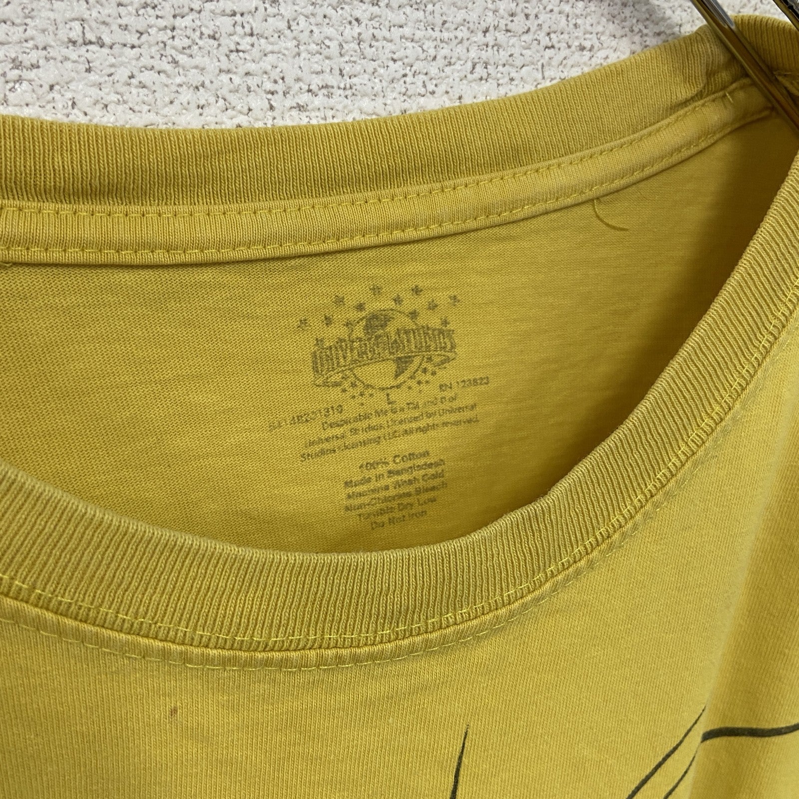 Minions　ミニオンズ　怪盗グルー　半袖Tシャツ　ムービーT　キャラクターT　黄色　イエロー　Lサイズ　古着
