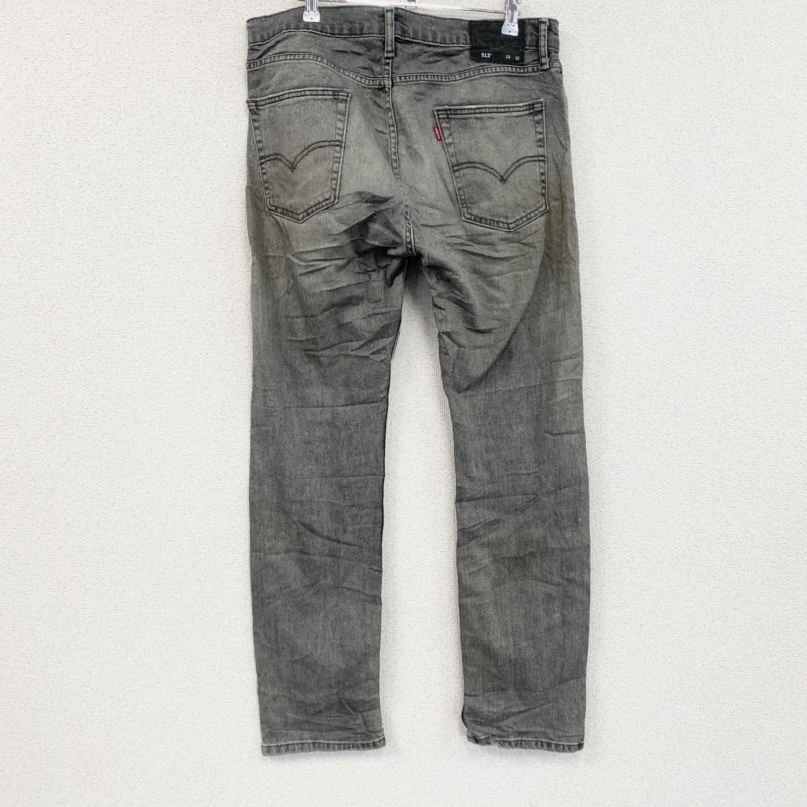 Levi’s　リーバイス　513　デニムパンツ/ジーンズ　縦落ち　鬼ヒゲ　インディゴ　W33サイズ　古着