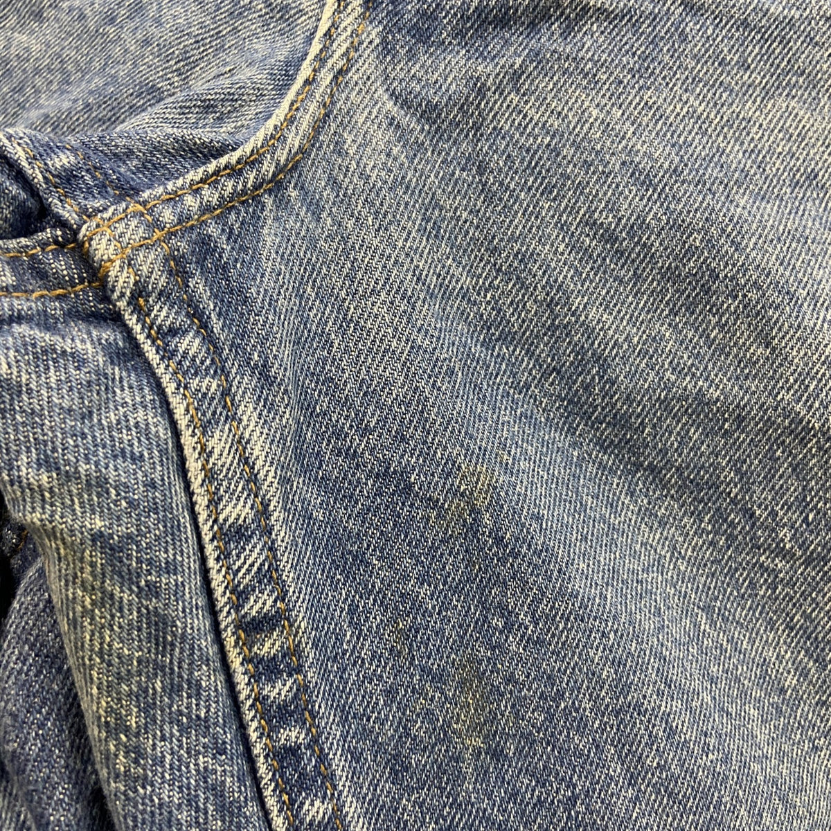 ～00s　L.L.Bean　エルエルビーン　デニムパンツ/ジーンズ　ジップフライ　革パッチ　ヴィンテージ　インディゴ　W34サイズ　古着