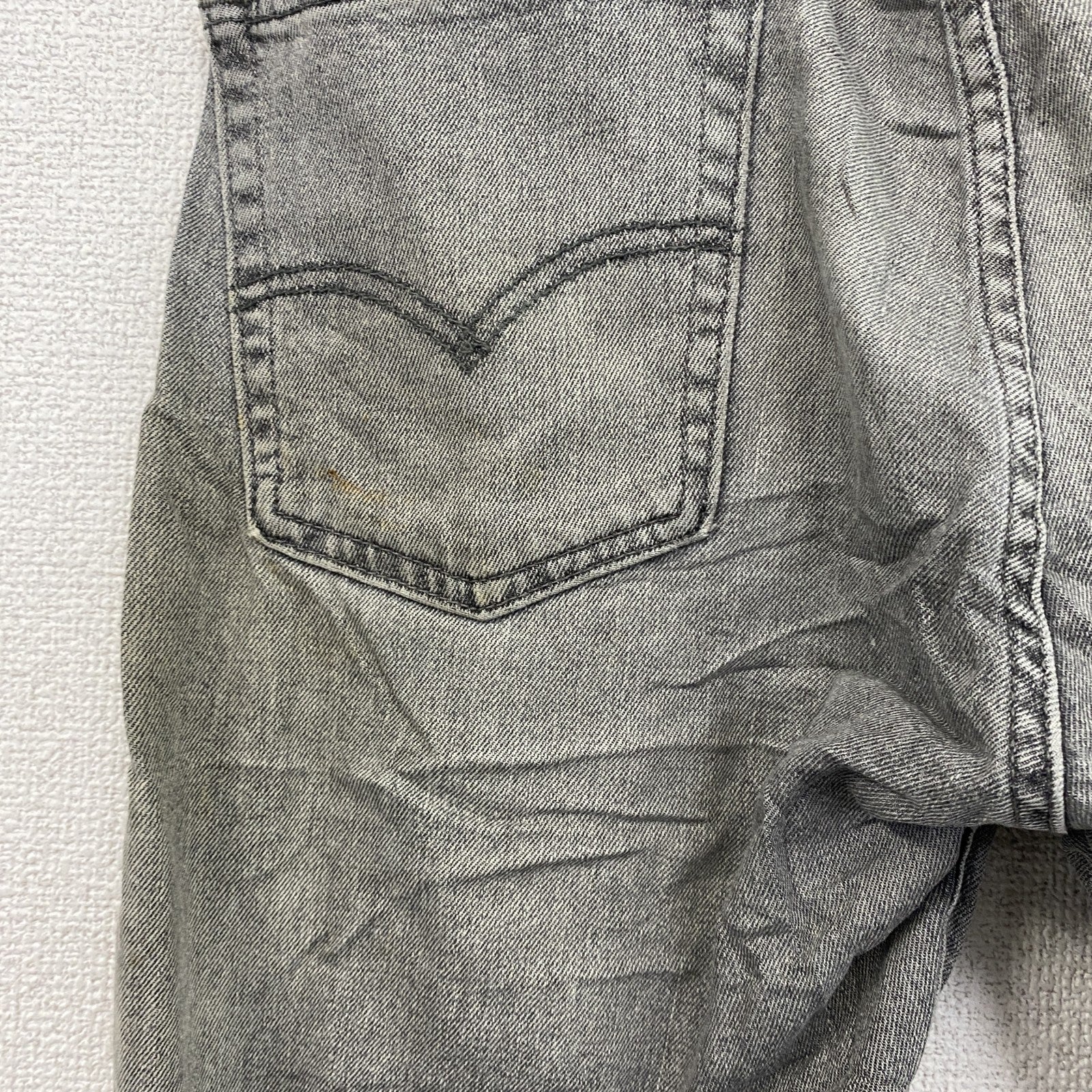 Levi’s　リーバイス　513　デニムパンツ/ジーンズ　縦落ち　鬼ヒゲ　インディゴ　W33サイズ　古着