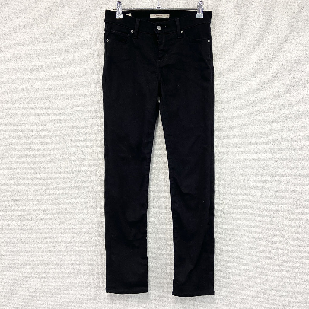 Levi's　リーバイス　312　デニムパンツ/ジーンズ　ジップフライ　黒　ブラック　25サイズ　古着