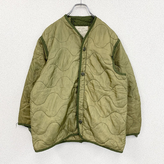 70s　U.S.ARMY　米軍　M-65　ライナージャケット　キルティングジャケット　中綿入り　カーキ　Sサイズ　