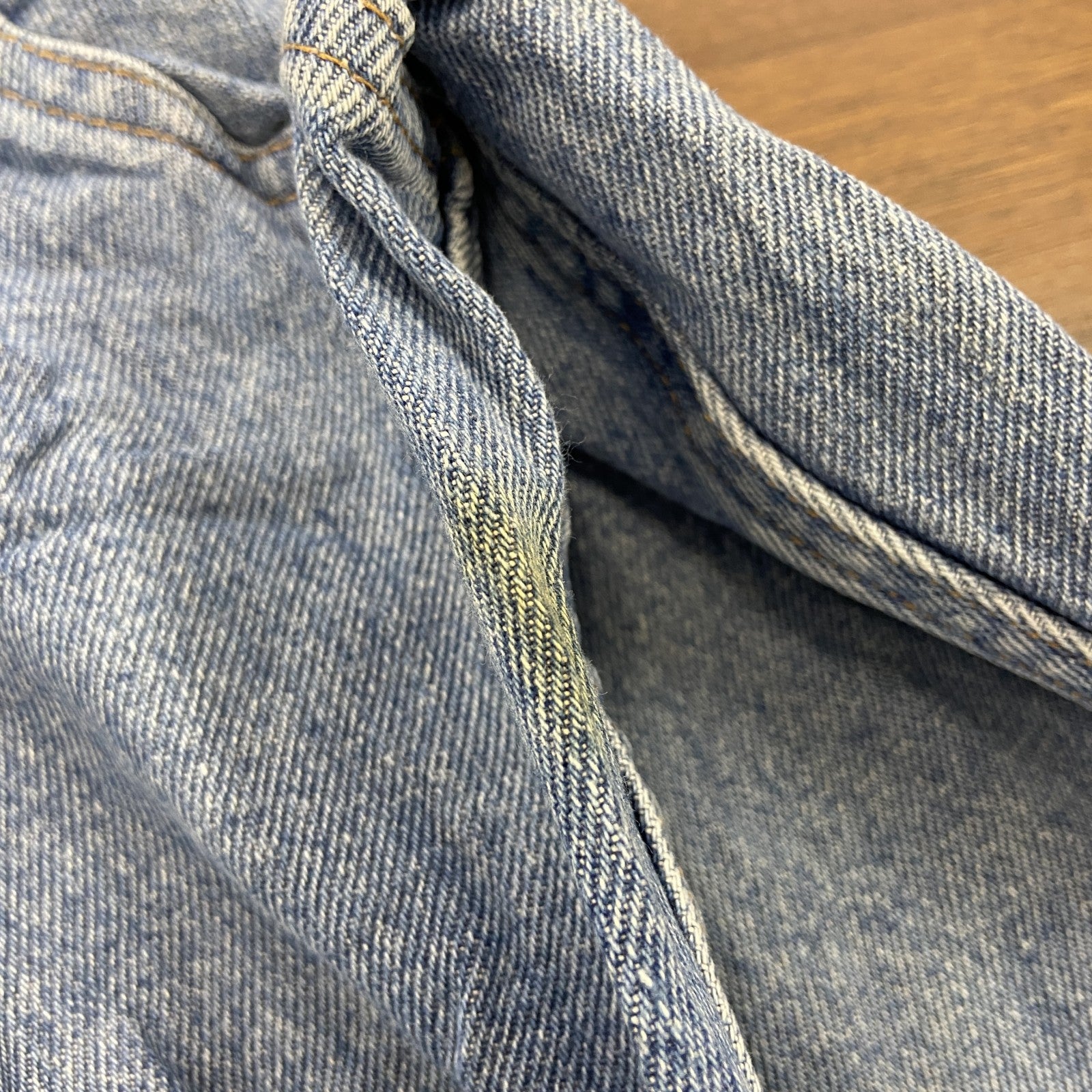 L.L.Bean　エルエルビーン　デニムパンツ/ジーンズ　ジップフライ　革パッチ　インディゴ　W42サイズ　古着