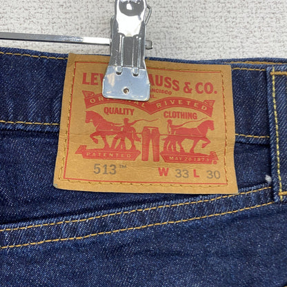 Levi’s　リーバイス　513　デニムパンツ/ジーンズ　縦落ち　インディゴ　W33サイズ