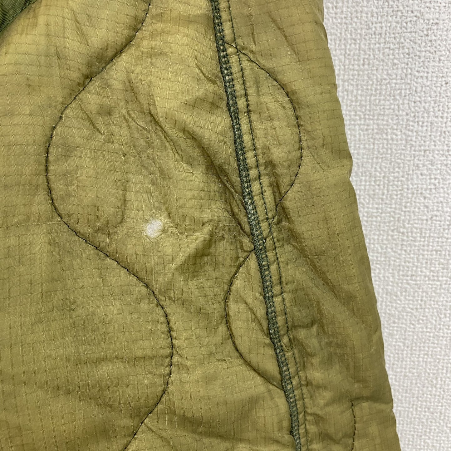 70s　U.S.ARMY　米軍　M-65　ライナージャケット　キルティングジャケット　中綿入り　カーキ　Sサイズ　