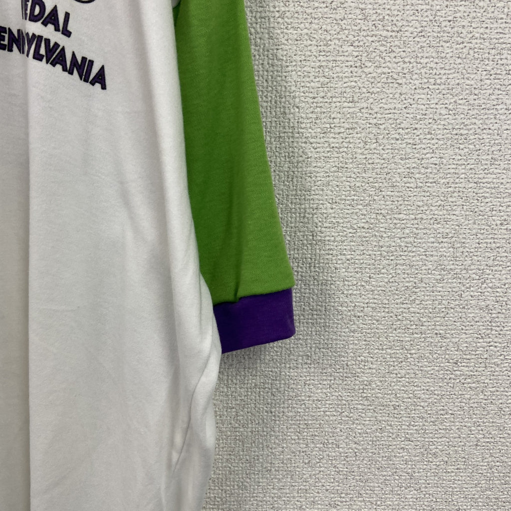 80s～　GOOD STUFF SPORTSWER　半袖プリントTシャツ　ヴィンテージ　白　ホワイト　XLサイズ　古着