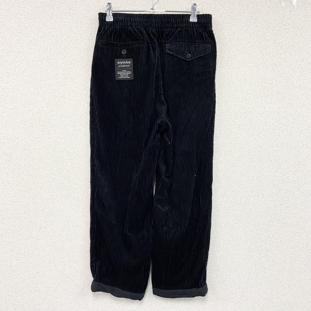 GU UNDERCOVER　ジーユー　アンダーカバー　コーデュロイパンツ　黒　ブラック　Sサイズ　古着
