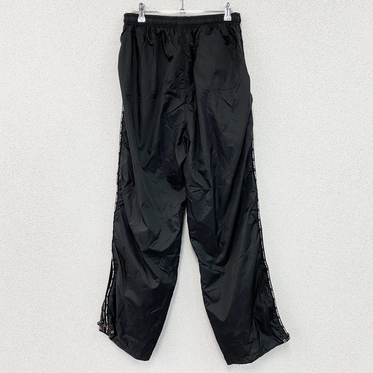Ecko Function　エコーファンクション　ナイロンパンツ/ピステパンツ　ウィンドパンツ　トラックパンツ　黒　ブラック　Lサイズ　古着