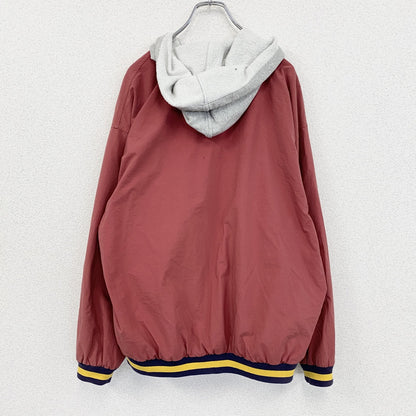 90s～　OLD GAP　オールドギャップ　フルボタンナイロンジャケット　ヴィンテージ　赤　レッド　Mサイズ