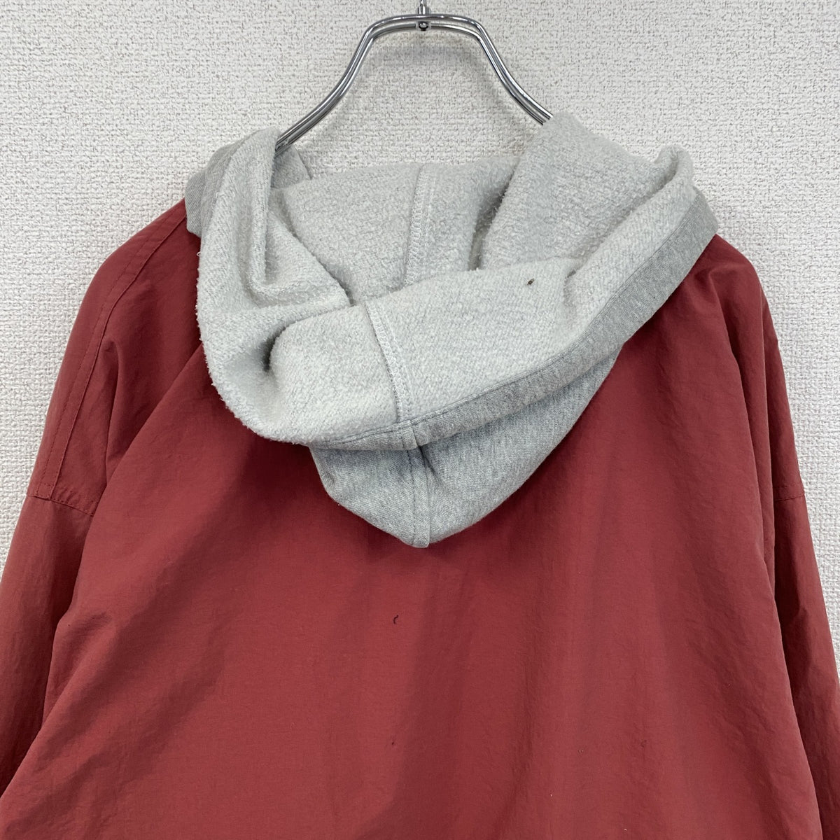 90s～　OLD GAP　オールドギャップ　フルボタンナイロンジャケット　ヴィンテージ　赤　レッド　Mサイズ　古着