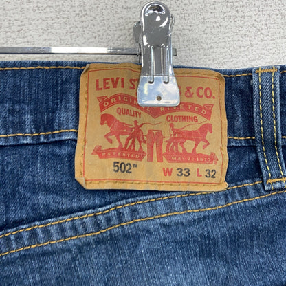 Levi’s　リーバイス　502　デニムパンツ/ジーンズ　縦落ち　インディゴ　W33サイズ