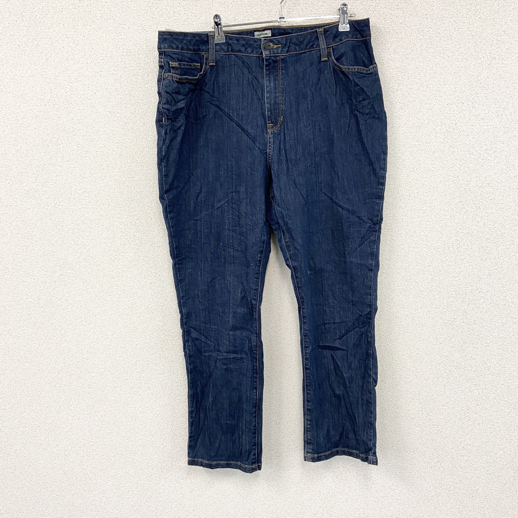 L.L.Bean　エルエルビーン　デニムパンツ/ジーンズ　ジップフライ　インディゴ　18PETサイズ　古着