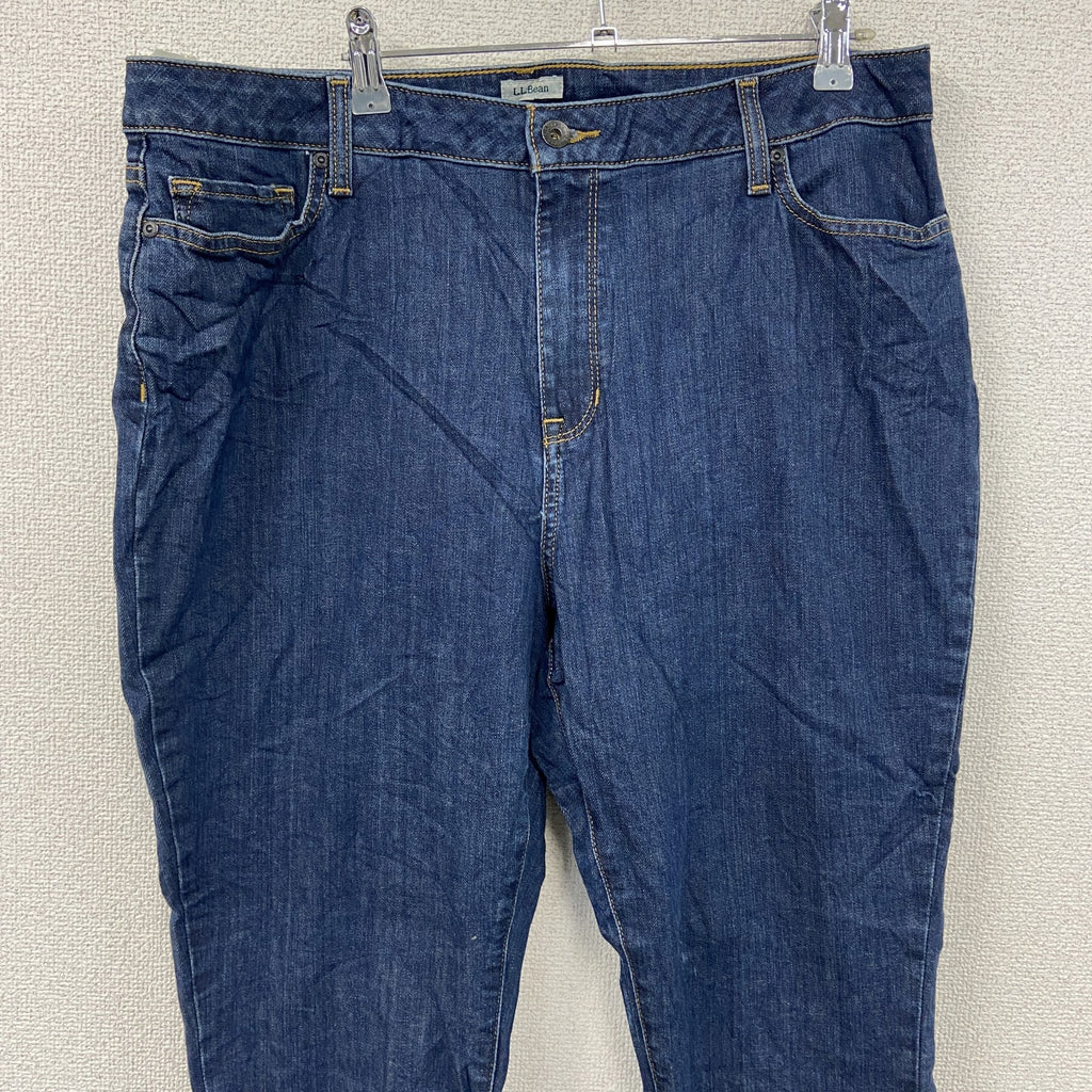 L.L.Bean　エルエルビーン　デニムパンツ/ジーンズ　ジップフライ　インディゴ　18PETサイズ　古着