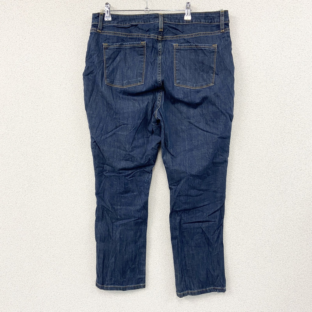 L.L.Bean　エルエルビーン　デニムパンツ/ジーンズ　ジップフライ　インディゴ　18PETサイズ　古着