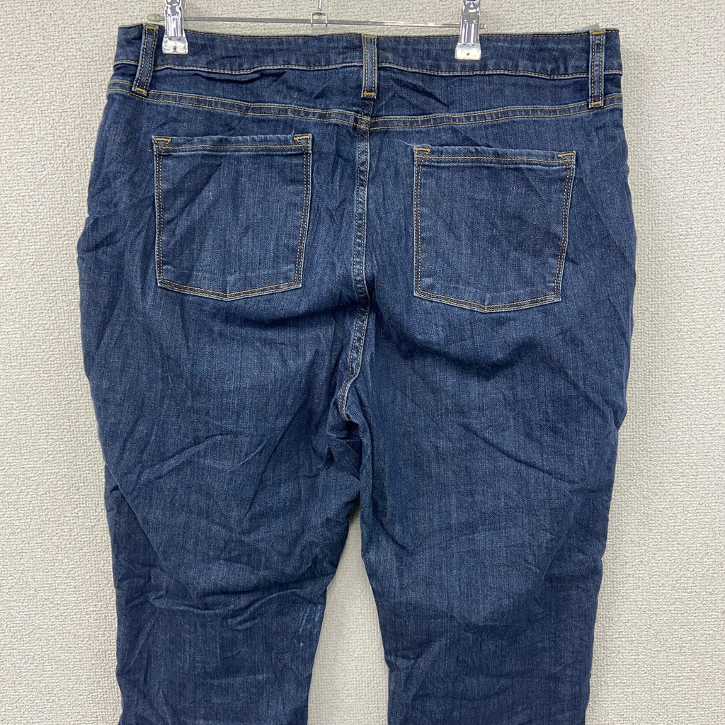 L.L.Bean　エルエルビーン　デニムパンツ/ジーンズ　ジップフライ　インディゴ　18PETサイズ　古着
