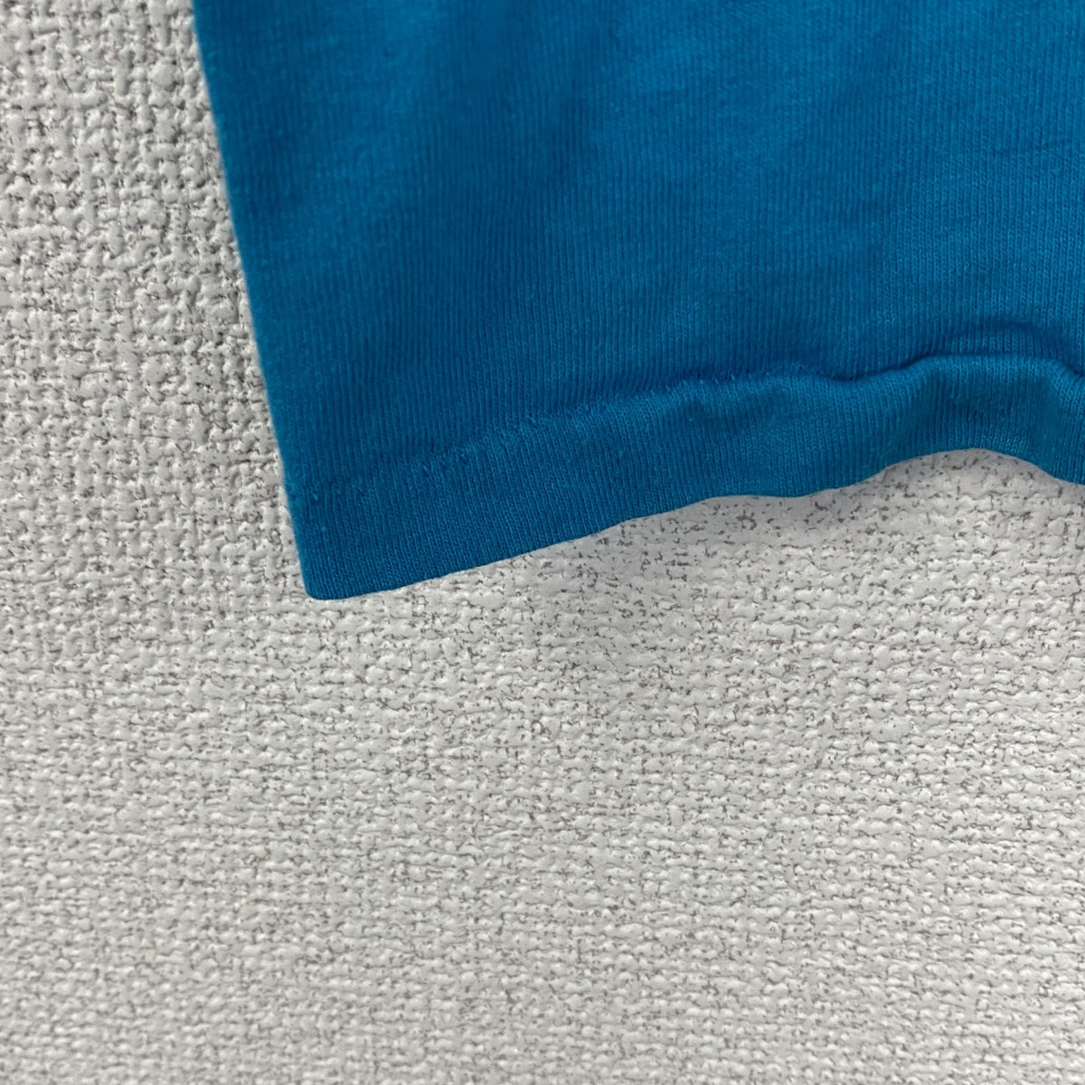 80s～　PLATINUM PLUS　半袖プリントTシャツ　ヴィンテージ　シングルステッチ　ブルー　Lサイズ　古着