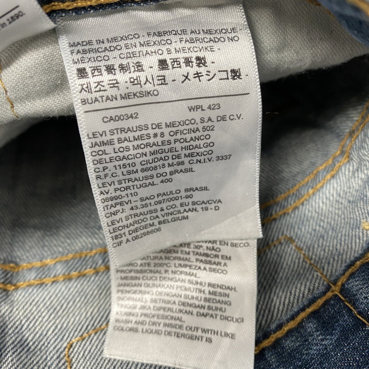 Levi’s　リーバイス　559　デニムパンツ/ジーンズ　縦落ち　インディゴ　W34サイズ