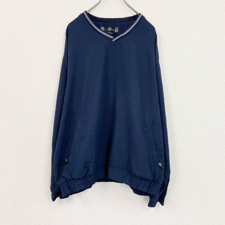 00s　NIKE GOLF　ナイキゴルフ　プルオーバージャケット　ヴィンテージ　紺　ネイビー　XLサイズ　