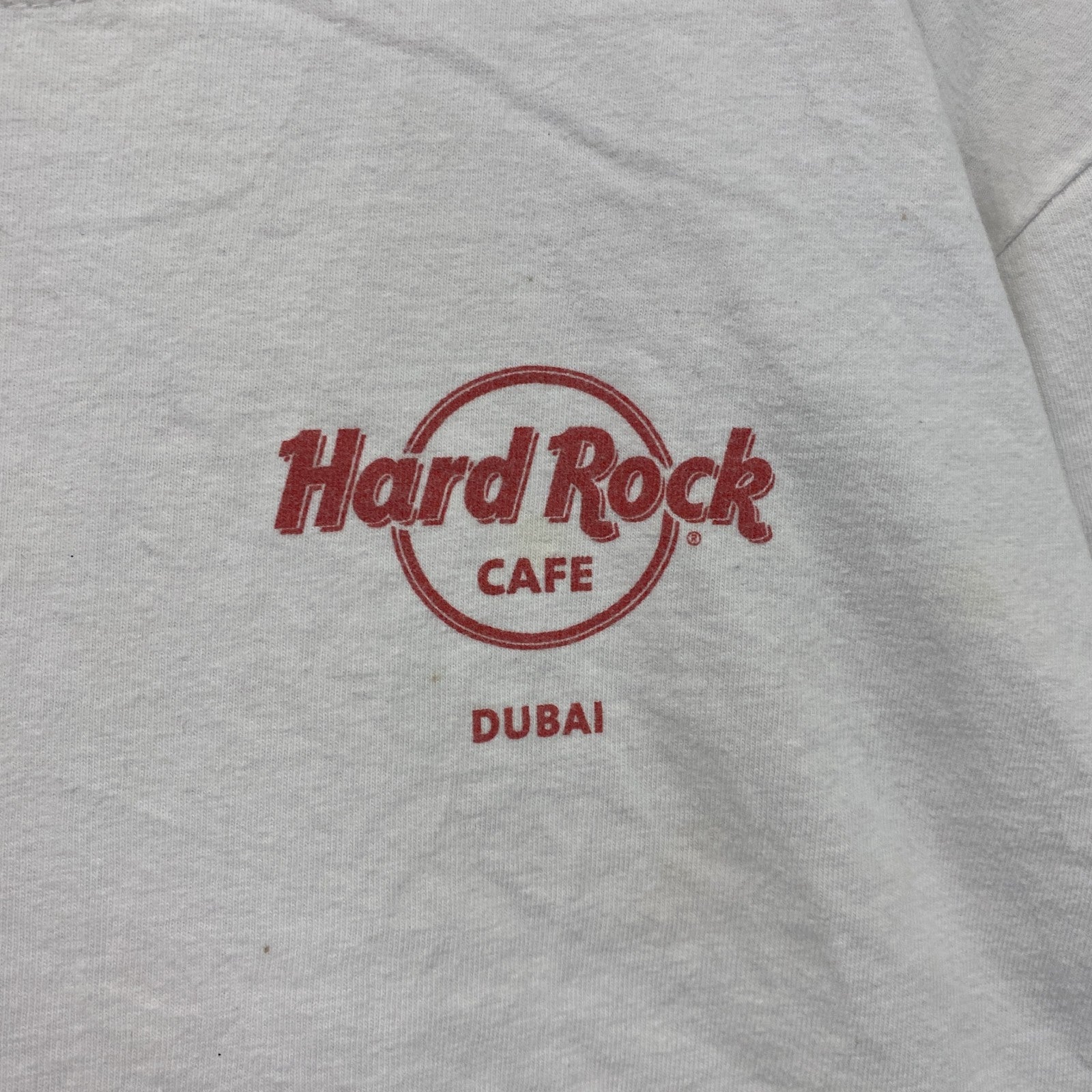 Hard Rock Cafe　ハードロックカフェ　半袖プリントTシャツ　白　ホワイト　Mサイズ　古着