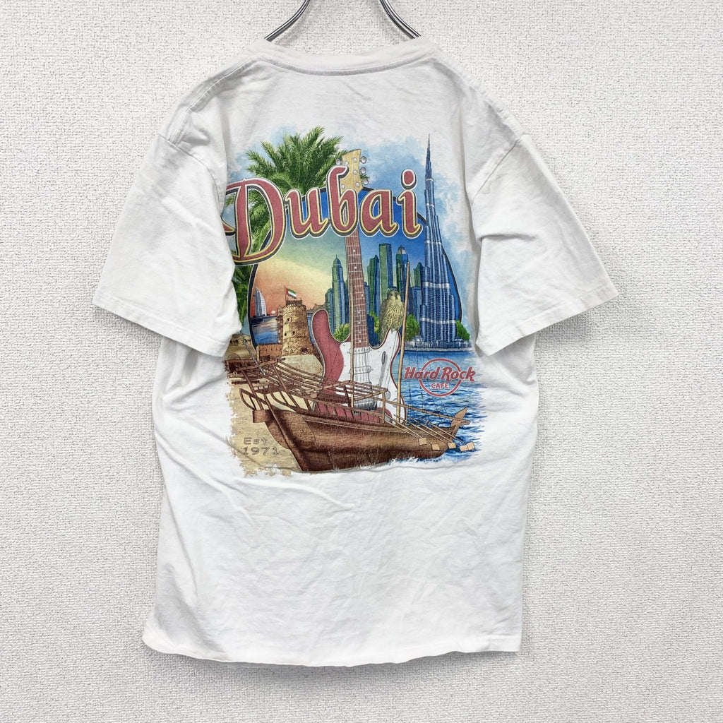 Hard Rock Cafe　ハードロックカフェ　半袖プリントTシャツ　白　ホワイト　Mサイズ　古着