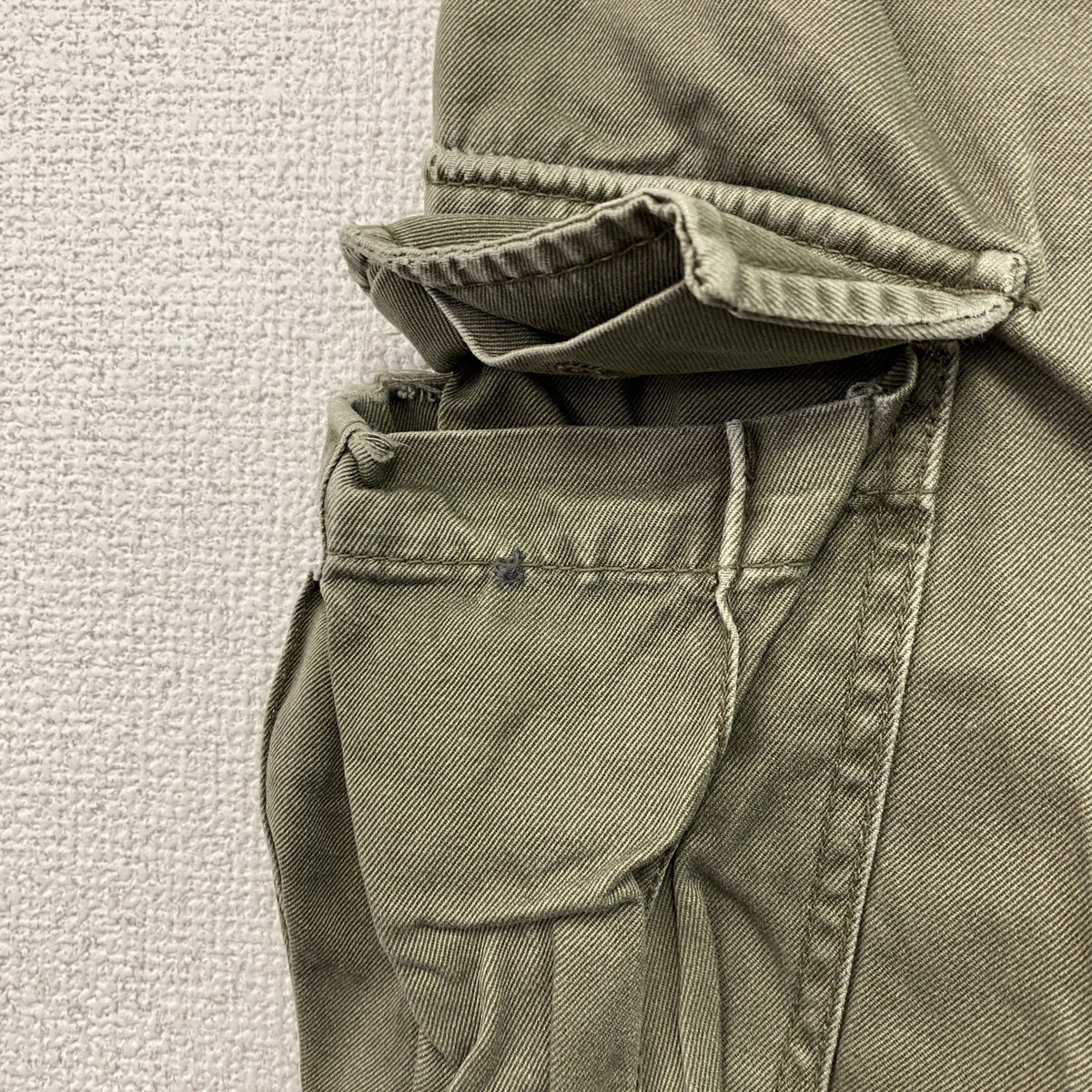 AVIREX　アヴィレックス　カーゴパンツ　ミリタリー　フェード　カーキ　Lサイズ　古着