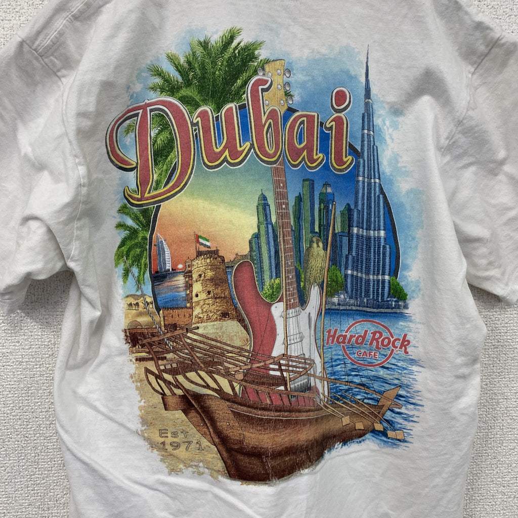 Hard Rock Cafe　ハードロックカフェ　半袖プリントTシャツ　白　ホワイト　Mサイズ　古着