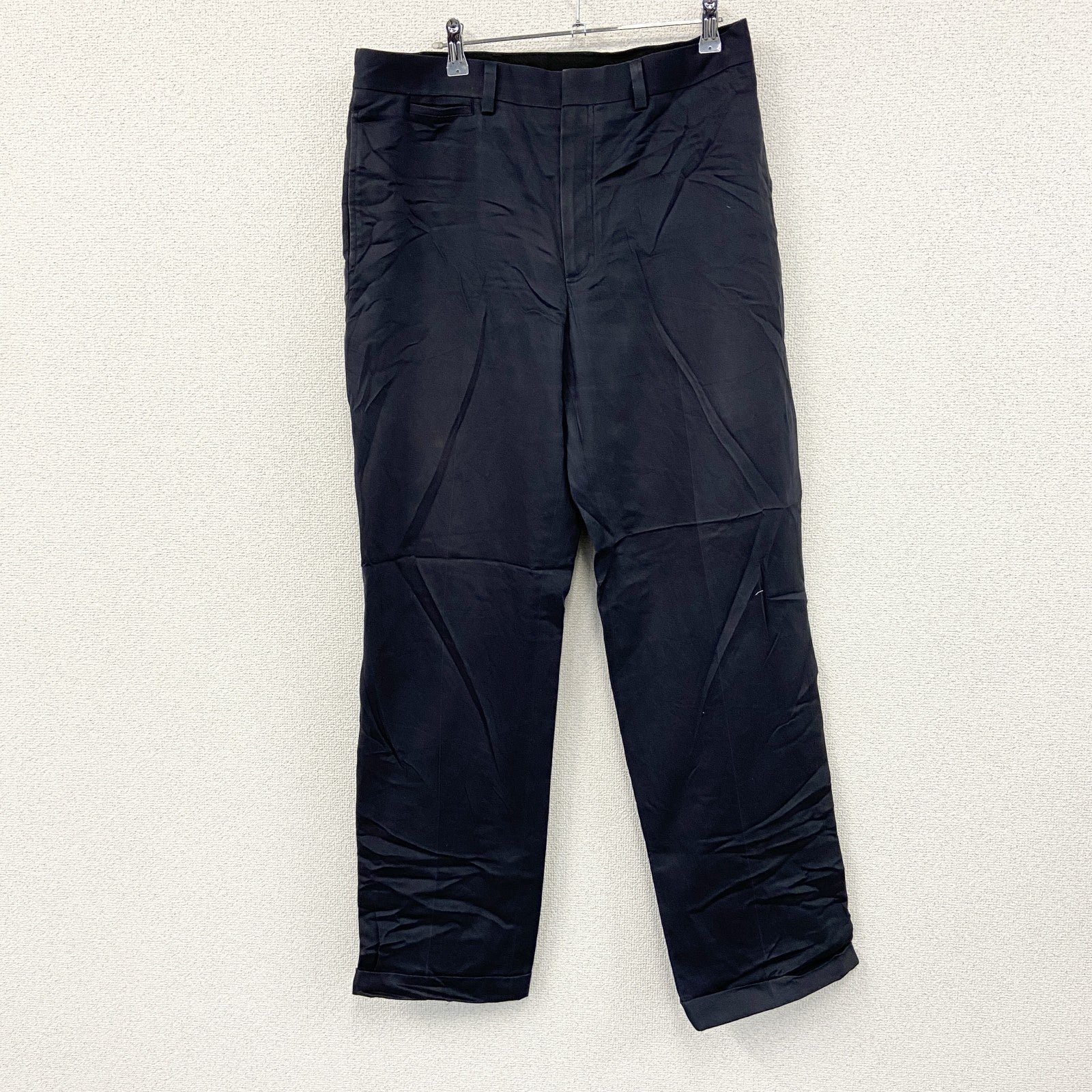 L.L.Bean　エルエルビーン　スラックス　ジップフライ　黒　ブラック　33サイズ　古着