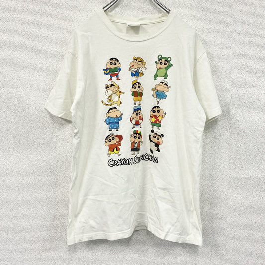 クレヨンしんちゃん　半袖Tシャツ　アニメT　キャラクターT　白　ホワイト　XLサイズ