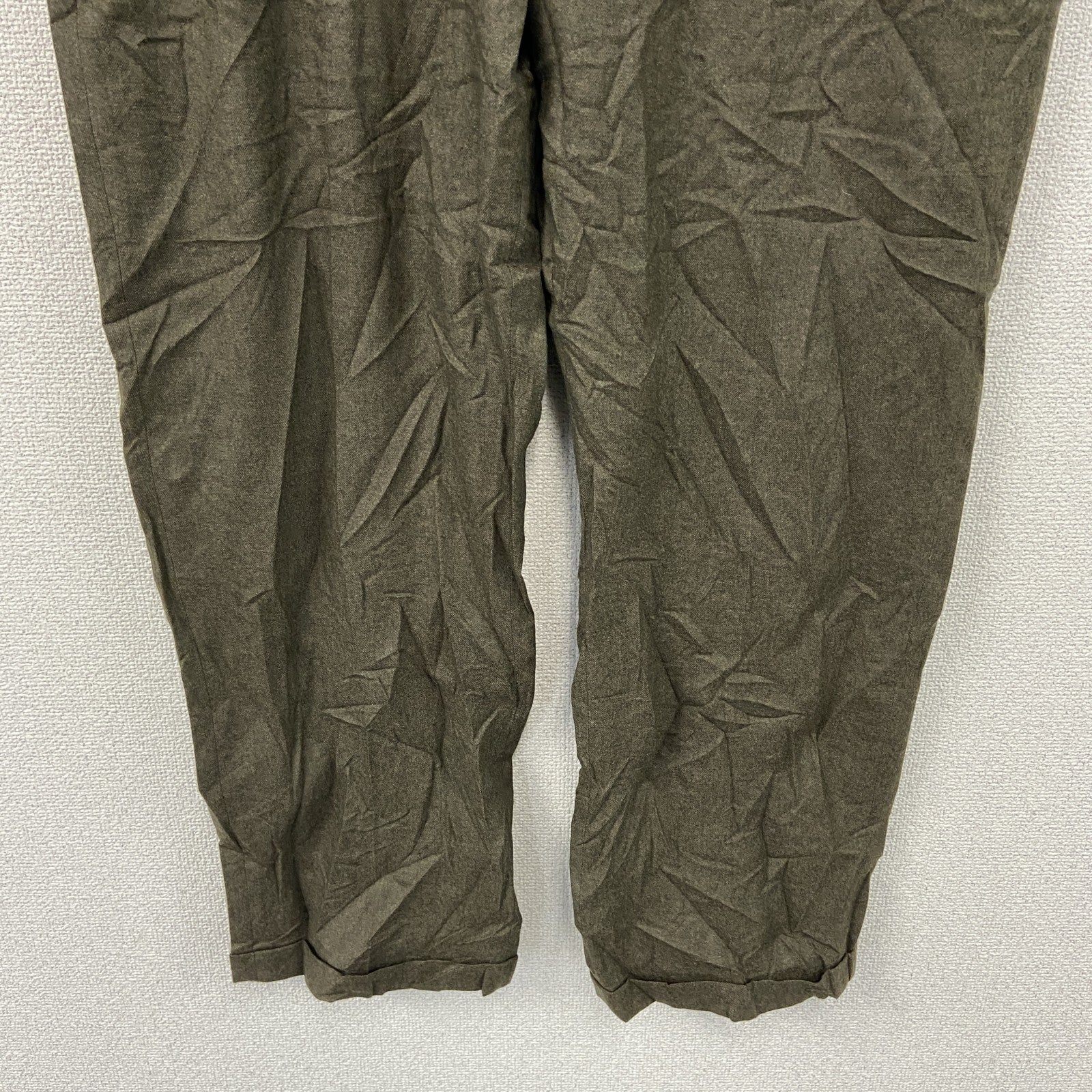 L.L.Bean　エルエルビーン　ウールパンツ　ジップフライ　茶色　ブラウン　38サイズ　古着