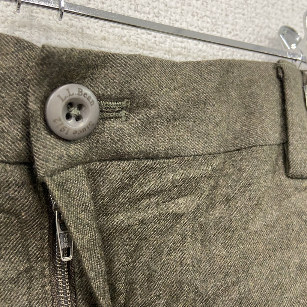 L.L.Bean　エルエルビーン　ウールパンツ　ジップフライ　茶色　ブラウン　38サイズ　古着