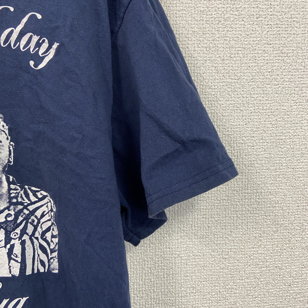 古着 used　00s　PORT and COMPANY　半袖プリントTシャツ　ヴィンテージ　紺色　ネイビー　Lサイズ