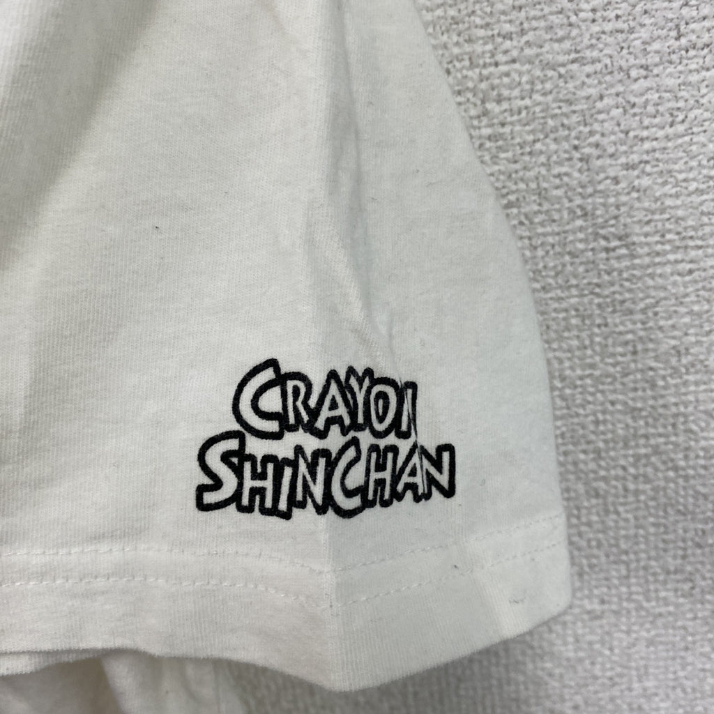 クレヨンしんちゃん　半袖Tシャツ　アニメT　キャラクターT　白　ホワイト　XLサイズ　古着