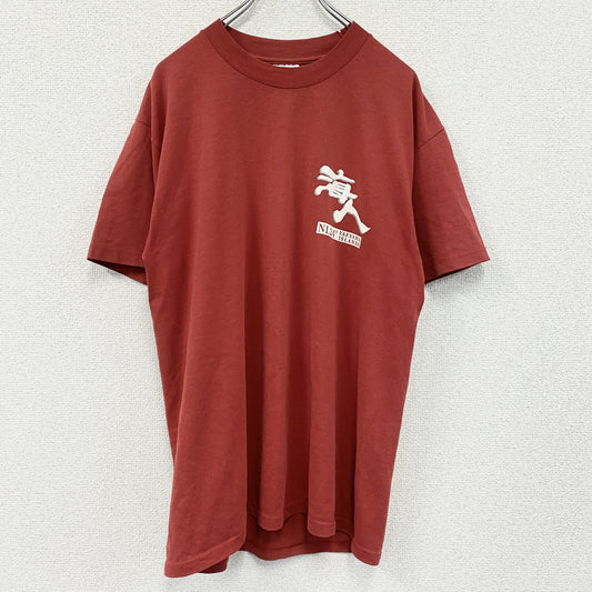 00s　JERZEES　ジャージーズ　海人　半袖Tシャツ　ヴィンテージ　漢字プリント　赤　レッド　Lサイズ
