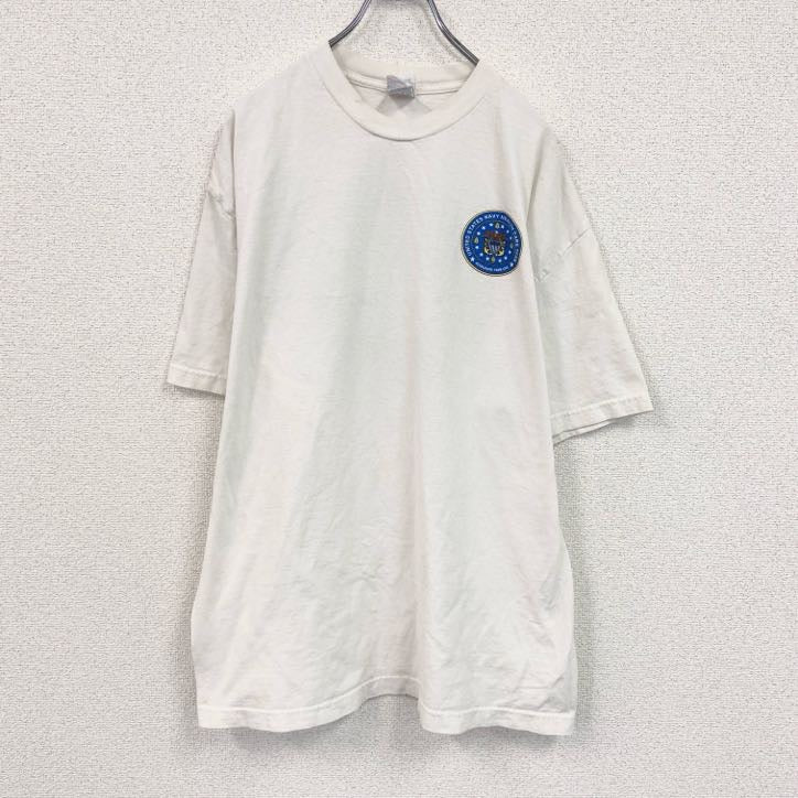 00s　Murina　半袖両面プリントTシャツ　ヴィンテージ　白　ホワイト　XLサイズ　古着