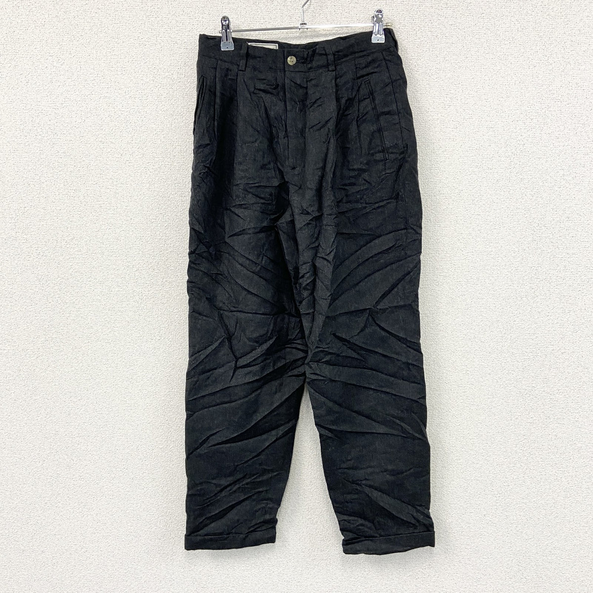 L.L.Bean　エルエルビーン　ウールパンツ　ジップフライ　ダークグレー　6サイズ　古着